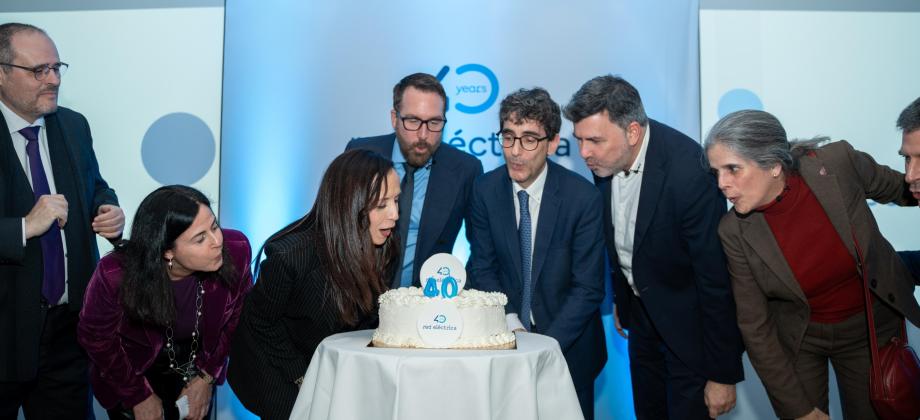 Celebrating the 40th anniversary in Brussels, accompanied by representatives of the EU and other key social and business stakeholders