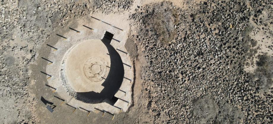 Vista aérea de Casamatas de la Oliva (Fuerteventura)