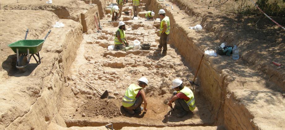 Archaeological excavation at the Can Malat site