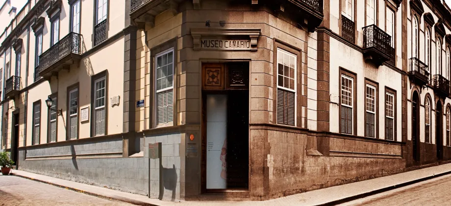 Front view of the Museo Canario, an historic building in the city centre of Las Palmas de Gran Canaria.