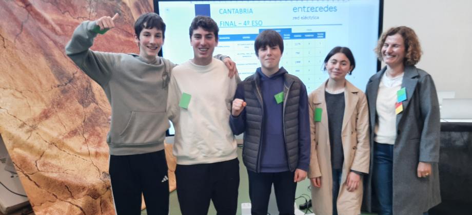 El equipo ganador en 4º de ESO.
