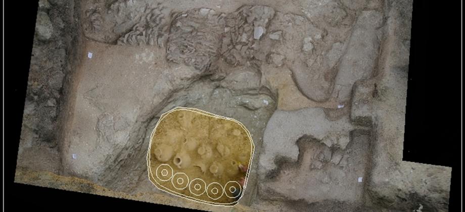 Tesoro en el lugar del hallazgo. Créditos: Jacobo Vázquez.