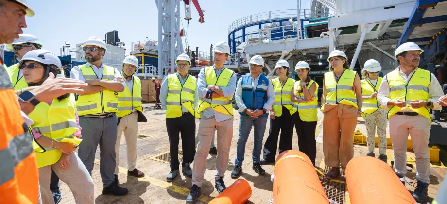 Un momento de la visita al Cable Enterprise