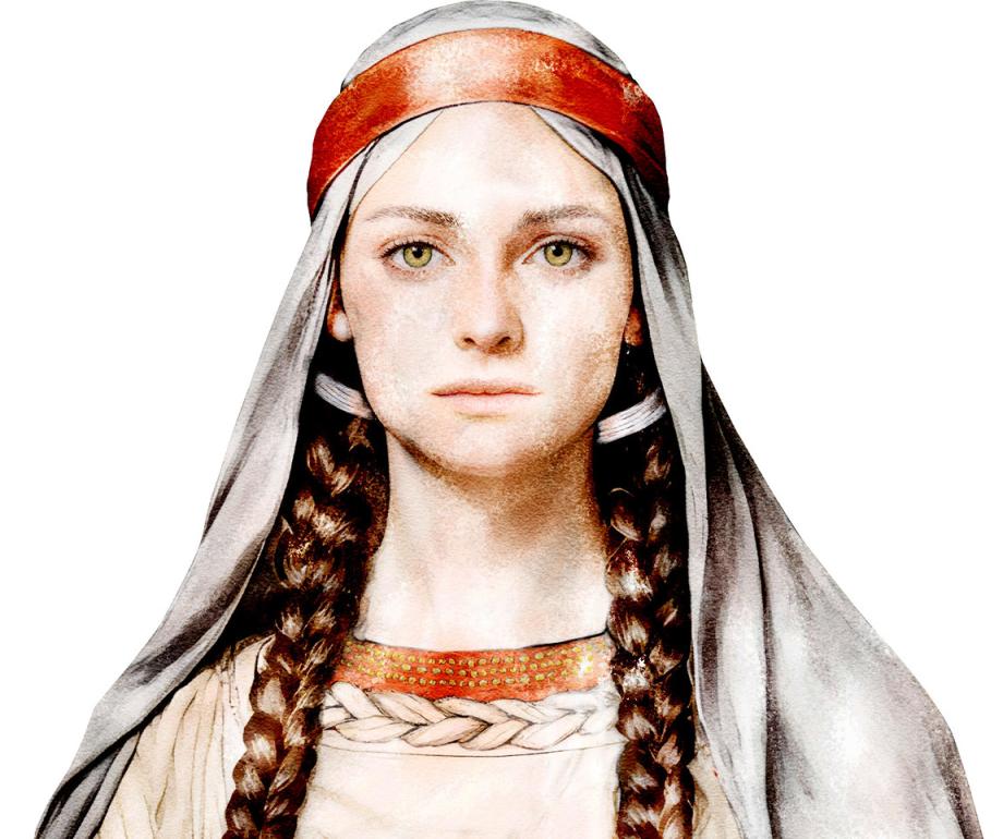 Acuarela de la "Princesa de los Cárpatos"