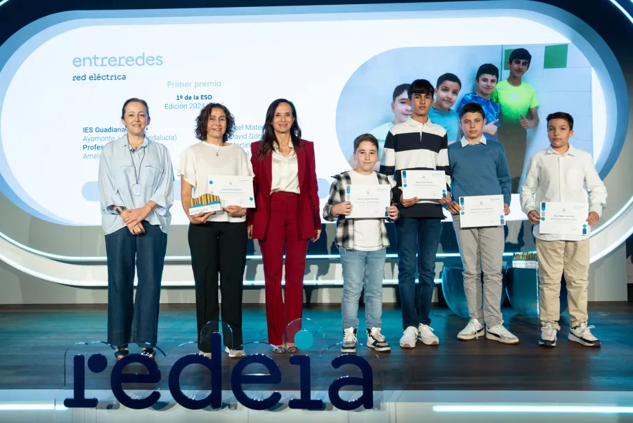 Equipo ganador de 1º de ESO del Instituto Guadiana en Ayamonte, Huelva
