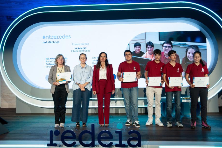 Equipo ganador de 2º de ESO del Instituto Antonio Machado, de Soria