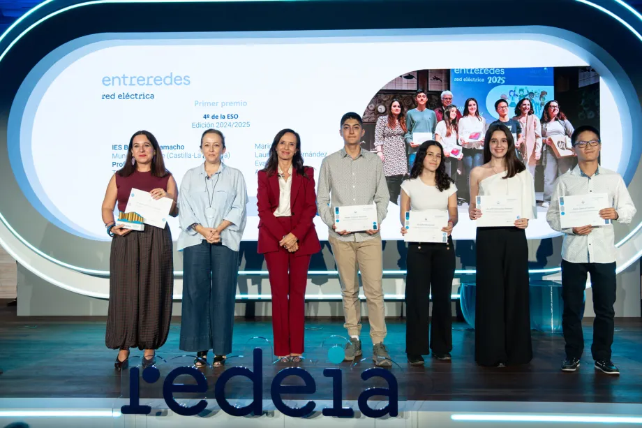 Equipo ganador de 4º de ESO del Instituto Bodas de Camacho en Munera, Albacete